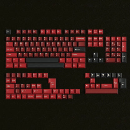 164 Keys Blue Translucent Keycaps PBT PC Double Shot Cherry Profile Large Set Keycaps for Alice Layout Mechanical Keyboard