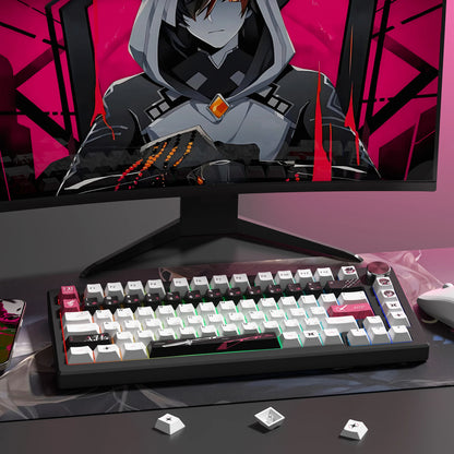 Katana Keycaps 5 Sides Dye Sublimation PBT Keycaps Japanese Layout Anime Keycaps Cherry Profile for Cherry MX Switch Keyboard