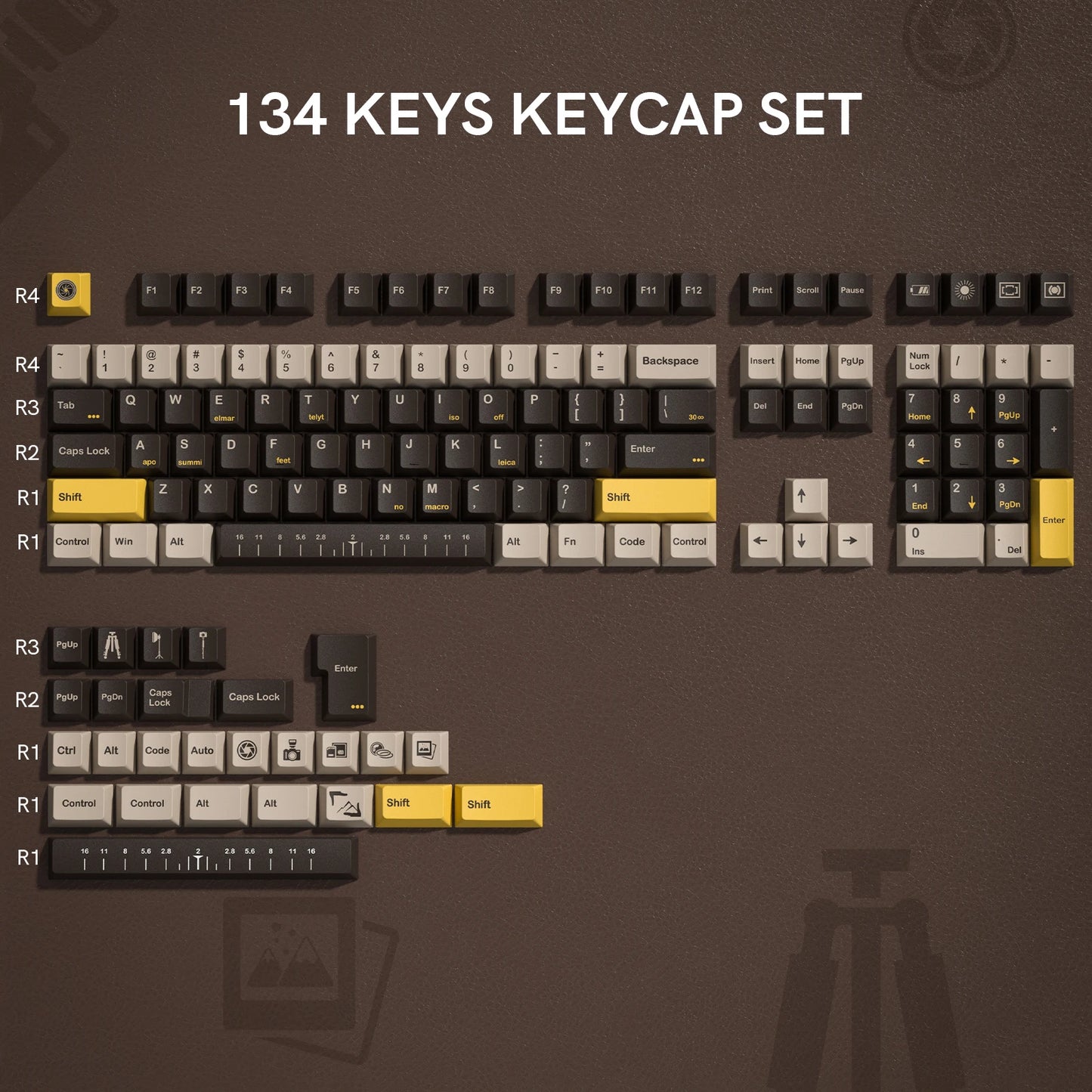 Katana Keycaps 5 Sides Dye Sublimation PBT Keycaps Japanese Layout Anime Keycaps Cherry Profile for Cherry MX Switch Keyboard