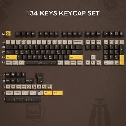 Katana Keycaps 5 Sides Dye Sublimation PBT Keycaps Japanese Layout Anime Keycaps Cherry Profile for Cherry MX Switch Keyboard