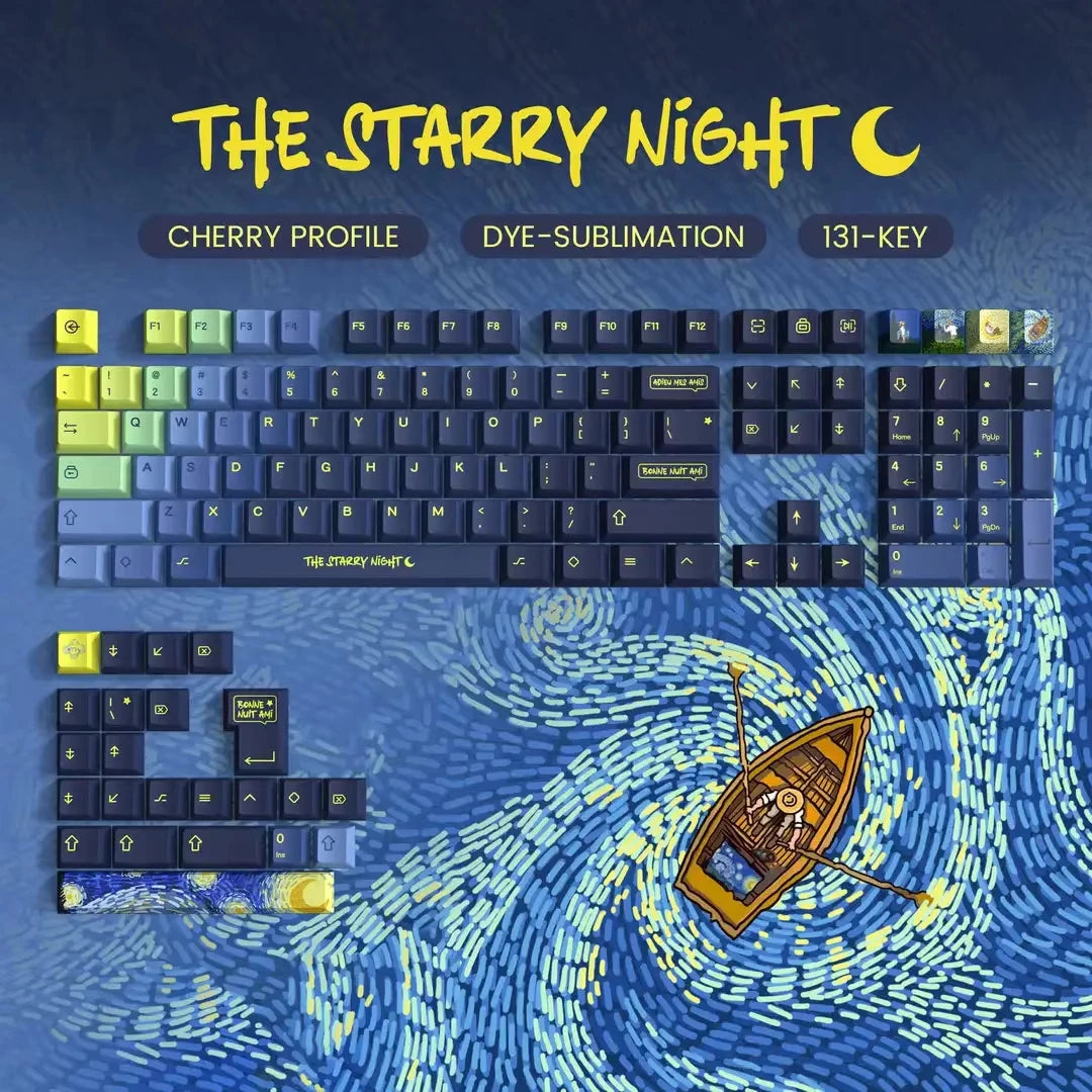 Katana Keycaps 5 Sides Dye Sublimation PBT Keycaps Japanese Layout Anime Keycaps Cherry Profile for Cherry MX Switch Keyboard