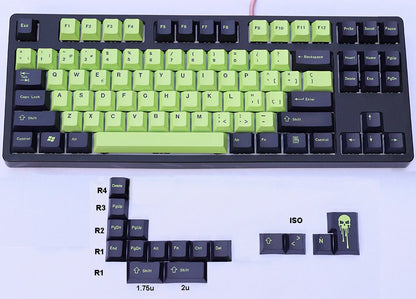 Spanish Layout OEM Cherry XDA Keycaps European Type ISO-ES PBT Material for Cherry MX Switches Fit Mechanical Keyboards