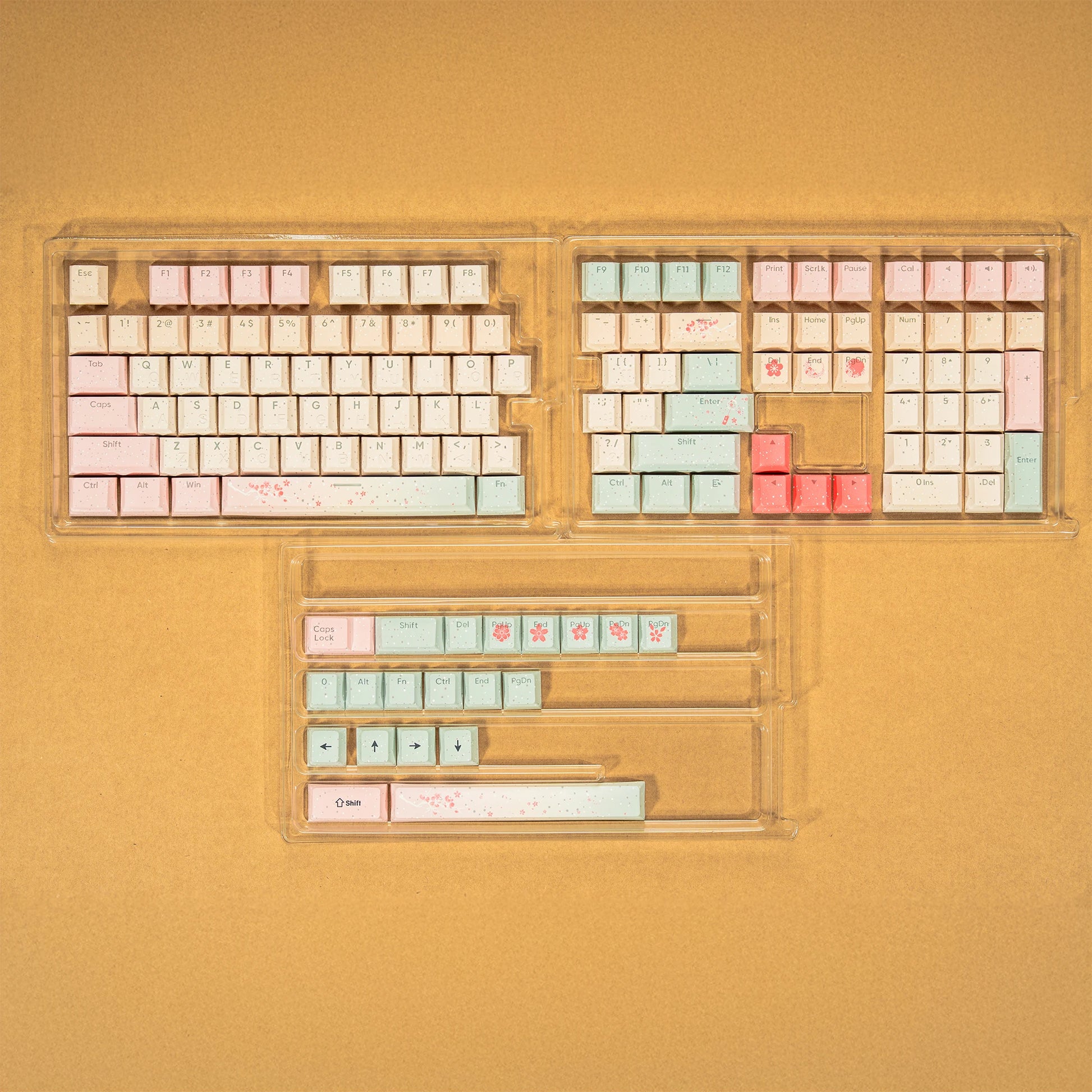Katana Keycaps 5 Sides Dye Sublimation PBT Keycaps Japanese Layout Anime Keycaps Cherry Profile for Cherry MX Switch Keyboard