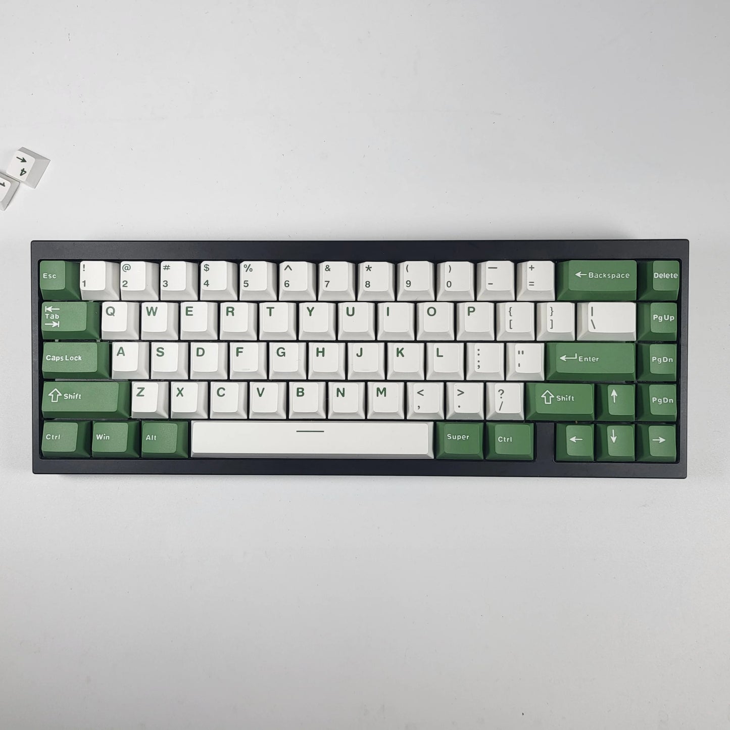 Cheese Green GMK Keycaps ISO Alice Layout 126 Keys PBT Keycaps Cherry Profile for Mechanical Gaming Keyboard