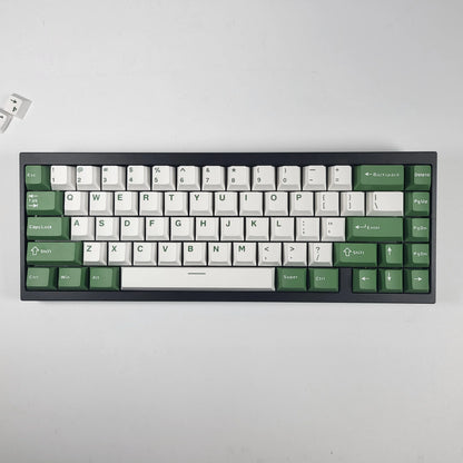 Cheese Green GMK Keycaps ISO Alice Layout 126 Keys PBT Keycaps Cherry Profile for Mechanical Gaming Keyboard