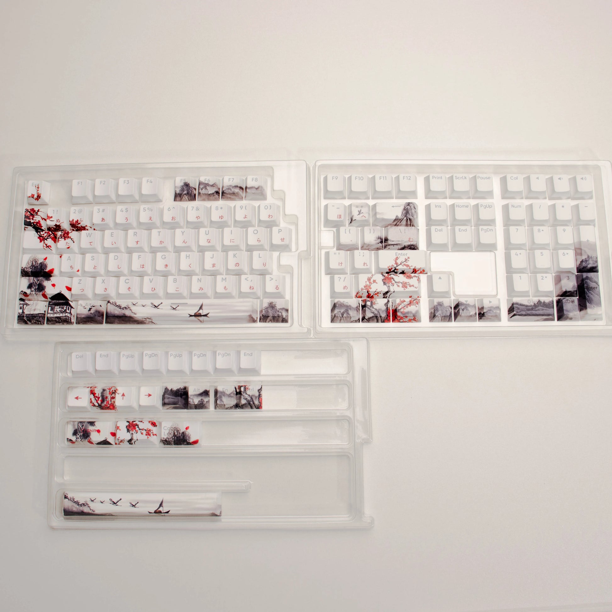 Katana Keycaps 5 Sides Dye Sublimation PBT Keycaps Japanese Layout Anime Keycaps Cherry Profile for Cherry MX Switch Keyboard