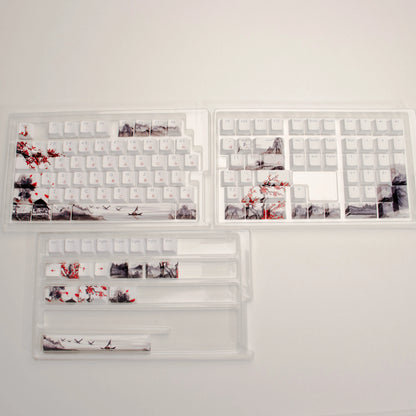 Katana Keycaps 5 Sides Dye Sublimation PBT Keycaps Japanese Layout Anime Keycaps Cherry Profile for Cherry MX Switch Keyboard