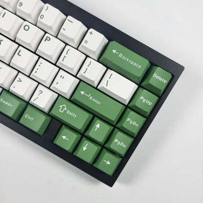 Cheese Green GMK Keycaps ISO Alice Layout 126 Keys PBT Keycaps Cherry Profile for Mechanical Gaming Keyboard