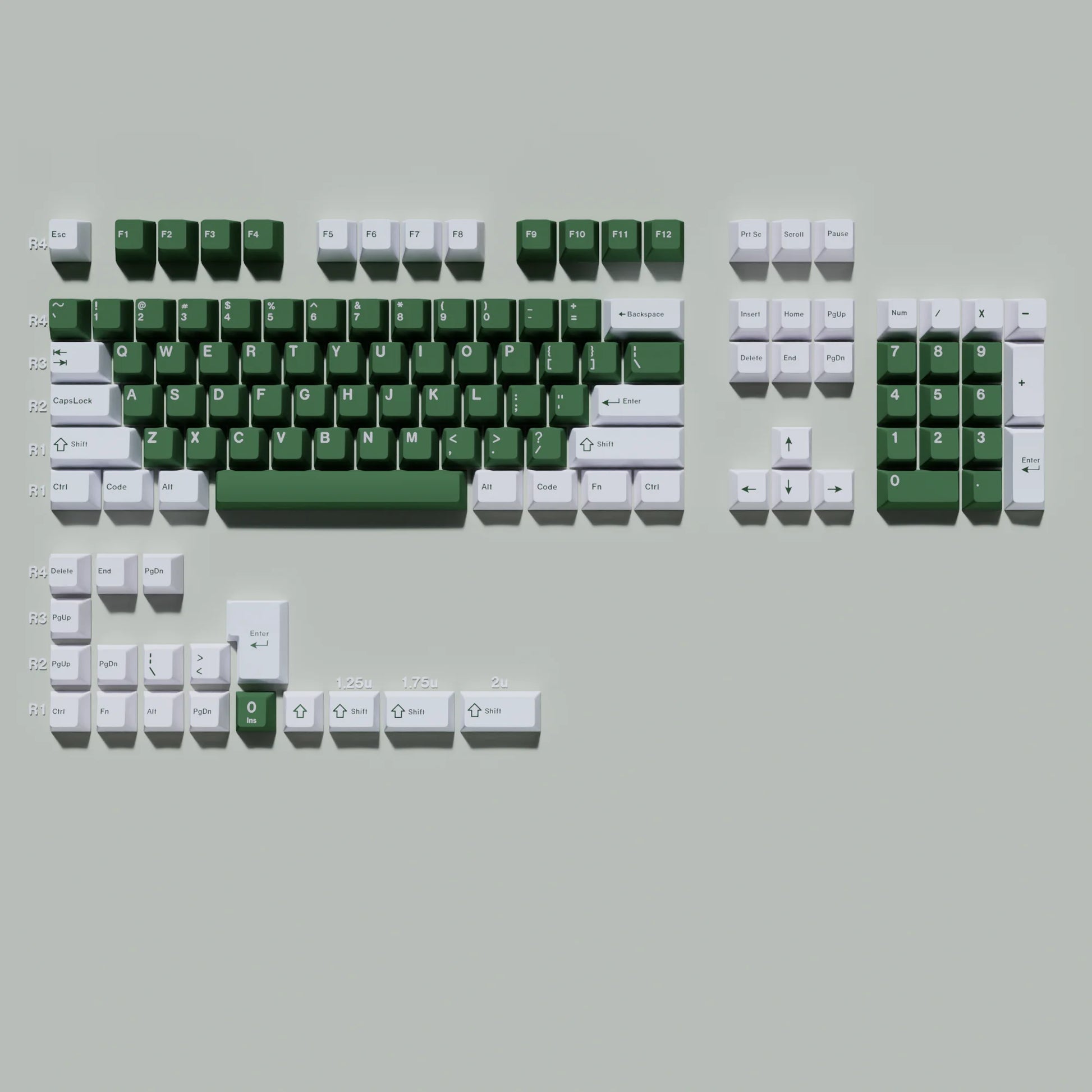 Cheese Green GMK Keycaps ISO Alice Layout 126 Keys PBT Keycaps Cherry Profile for Mechanical Gaming Keyboard