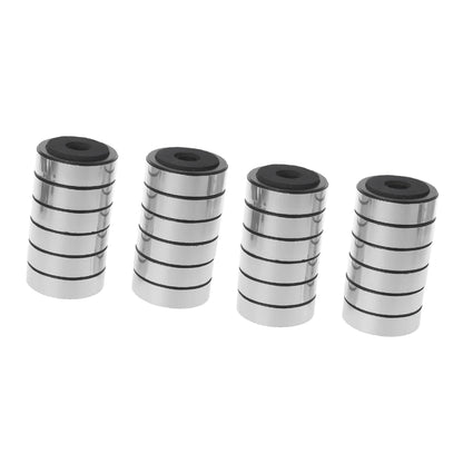 12Pcs Bookshelf Speakers Shock Absorption Damping for Audio Stereo Speakers Amplifier Feet Pad Aluminum Alloy Frame Stands Feet