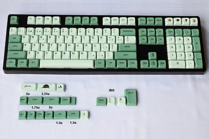 Spanish Layout OEM Cherry XDA Keycaps European Type ISO-ES PBT Material for Cherry MX Switches Fit Mechanical Keyboards