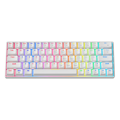 ZA646 Mechanical Keyboard 63 Keys Wired Gaming Keyboards Detachable USB Type-C Hot Swappable Mini Mechanical Keyboards