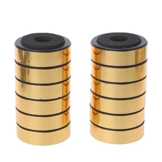 12Pcs Bookshelf Speakers Shock Absorption Damping for Audio Stereo Speakers Amplifier Feet Pad Aluminum Alloy Frame Stands Feet
